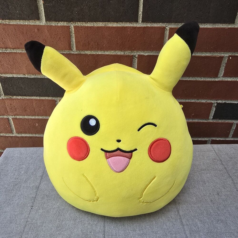 2023 Squishmallows Pikachu Winking 13” Pokemon Nintendo Exclusive Game Freak